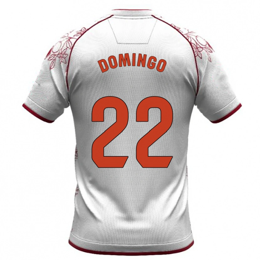 Danxen Pánské Jorge Domingo #22 Bílá Burgundská Daleko Hráčské Dresy 2025/26 Dres