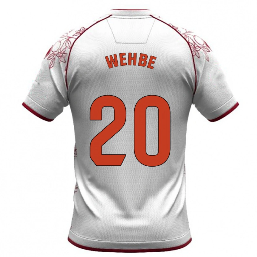 Danxen Pánské Charbel Wehbe #20 Bílá Burgundská Daleko Hráčské Dresy 2025/26 Dres