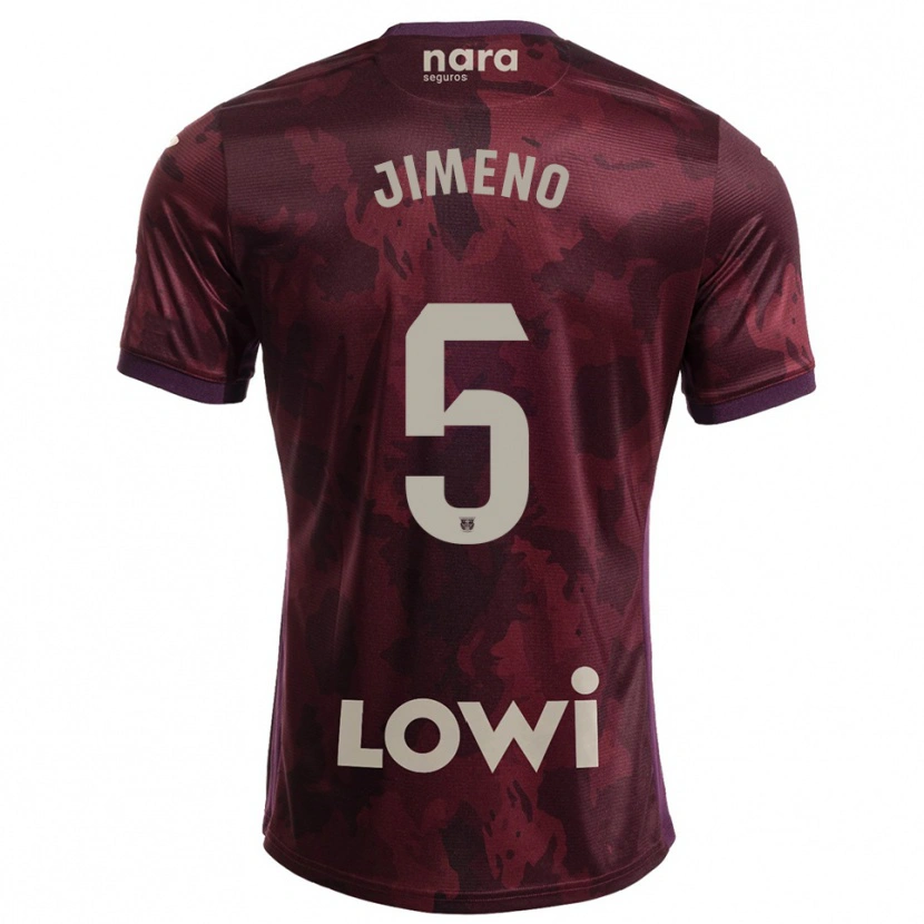 Danxen Pánské Luis Jimeno #5 Burgundská Bílá Daleko Hráčské Dresy 2025/26 Dres