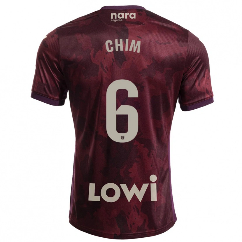Danxen Pánské Adrian Chim #6 Burgundská Bílá Daleko Hráčské Dresy 2025/26 Dres