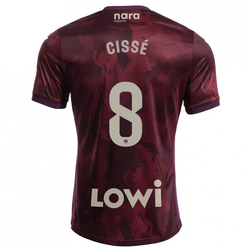 Danxen Pánské Seydouba Cissé #8 Burgundská Bílá Daleko Hráčské Dresy 2025/26 Dres