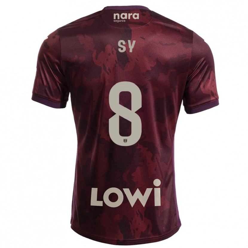 Danxen Pánské Ablaye Sy #8 Burgundská Bílá Daleko Hráčské Dresy 2025/26 Dres