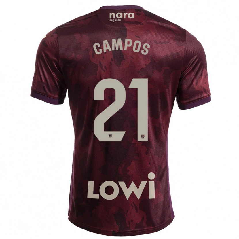 Danxen Pánské Andrés Campos #21 Burgundská Bílá Daleko Hráčské Dresy 2025/26 Dres