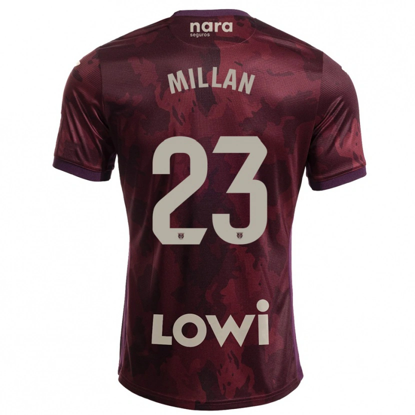 Danxen Pánské Álex Millán #23 Burgundská Bílá Daleko Hráčské Dresy 2025/26 Dres