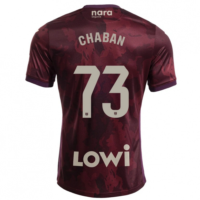 Danxen Pánské Danylo Chaban #73 Burgundská Bílá Daleko Hráčské Dresy 2025/26 Dres