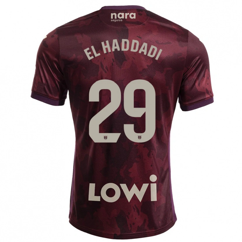 Danxen Pánské Suleiman El Haddadi #29 Burgundská Bílá Daleko Hráčské Dresy 2025/26 Dres