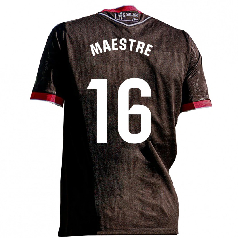 Danxen Pánské Sergi Maestre #16 Černá Červená Daleko Hráčské Dresy 2025/26 Dres