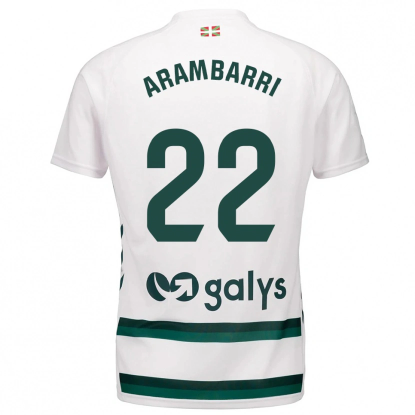 Danxen Pánské Aritz Arambarri #22 Bílá Zelená Daleko Hráčské Dresy 2025/26 Dres
