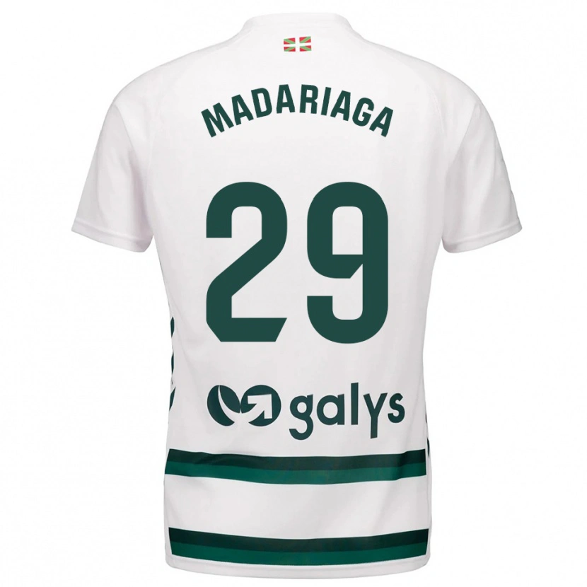 Danxen Pánské Ander Madariaga #29 Bílá Zelená Daleko Hráčské Dresy 2025/26 Dres