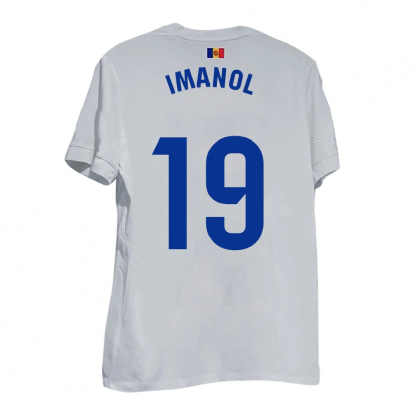 Danxen Pánské Imanol García De Albéniz #19 Bílá Modrá Žlutá Daleko Hráčské Dresy 2025/26 Dres