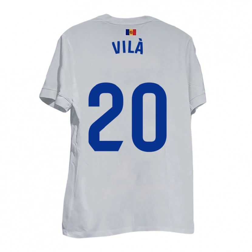 Danxen Pánské Martí Vilà #20 Bílá Modrá Žlutá Daleko Hráčské Dresy 2025/26 Dres