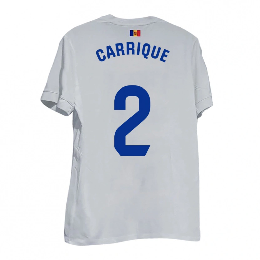 Danxen Pánské Thomas Carrique #2 Bílá Modrá Žlutá Daleko Hráčské Dresy 2025/26 Dres