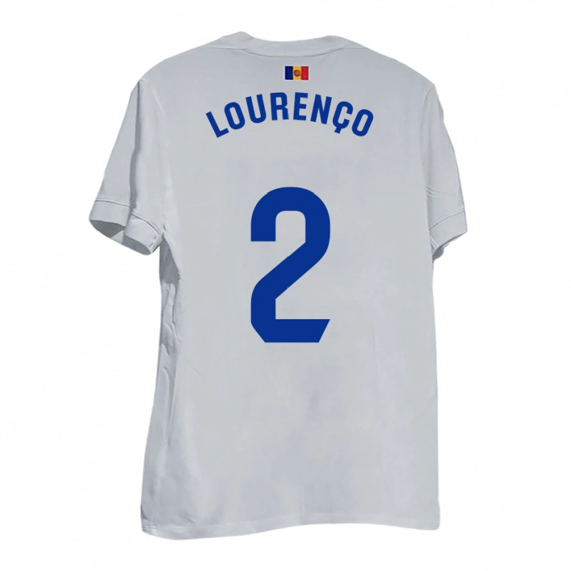 Danxen Pánské Lucas Lourenço #2 Bílá Modrá Žlutá Daleko Hráčské Dresy 2025/26 Dres