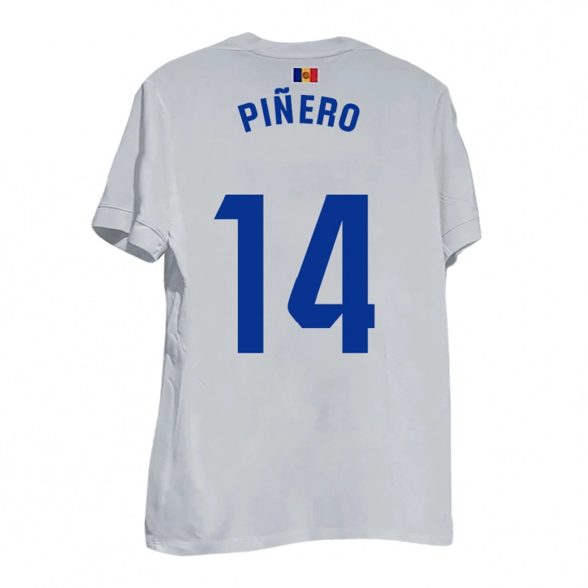 Danxen Pánské Roger Piñero #14 Bílá Modrá Žlutá Daleko Hráčské Dresy 2025/26 Dres
