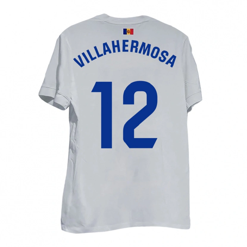Danxen Pánské Dani Villahermosa #12 Bílá Modrá Žlutá Daleko Hráčské Dresy 2025/26 Dres