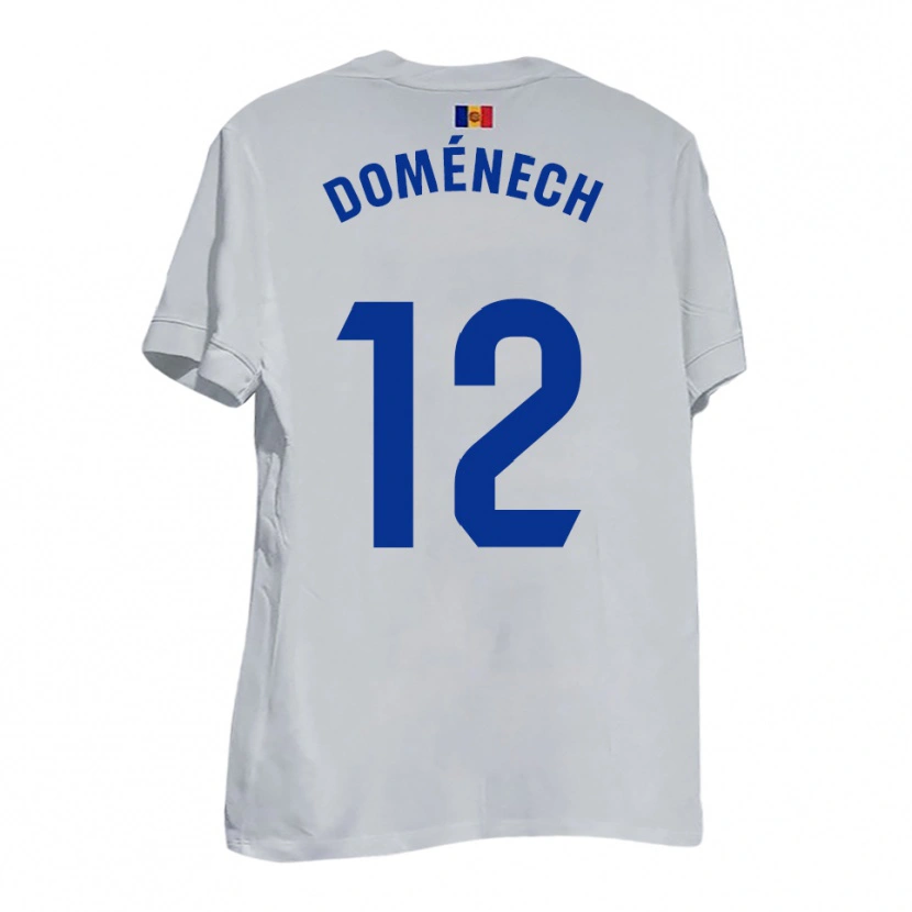 Danxen Pánské Marc Doménech #12 Bílá Modrá Žlutá Daleko Hráčské Dresy 2025/26 Dres