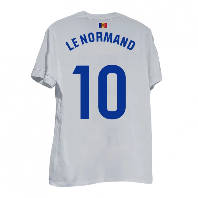 Danxen Pánské Théo Le Normand #10 Bílá Modrá Žlutá Daleko Hráčské Dresy 2025/26 Dres