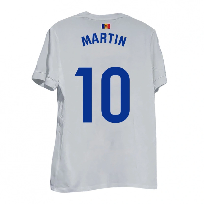 Danxen Pánské Álvaro Martín #10 Bílá Modrá Žlutá Daleko Hráčské Dresy 2025/26 Dres
