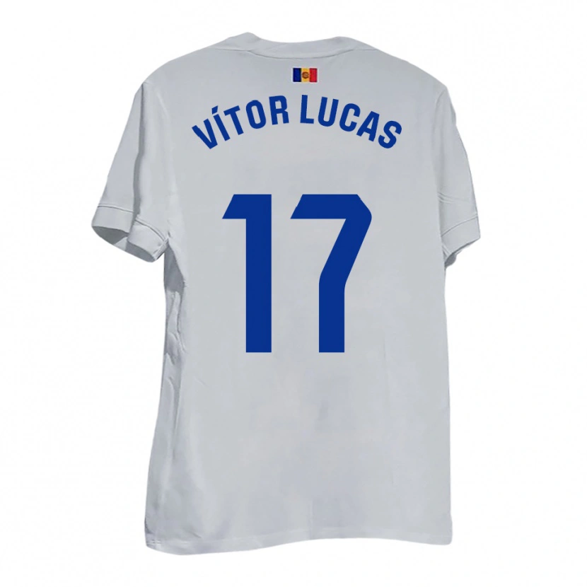Danxen Pánské Bruno Vítor Lucas #17 Bílá Modrá Žlutá Daleko Hráčské Dresy 2025/26 Dres