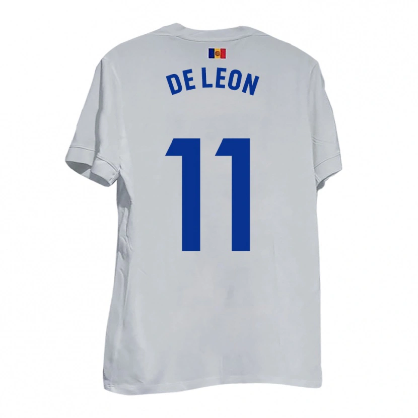 Danxen Pánské Lautaro De León #11 Bílá Modrá Žlutá Daleko Hráčské Dresy 2025/26 Dres