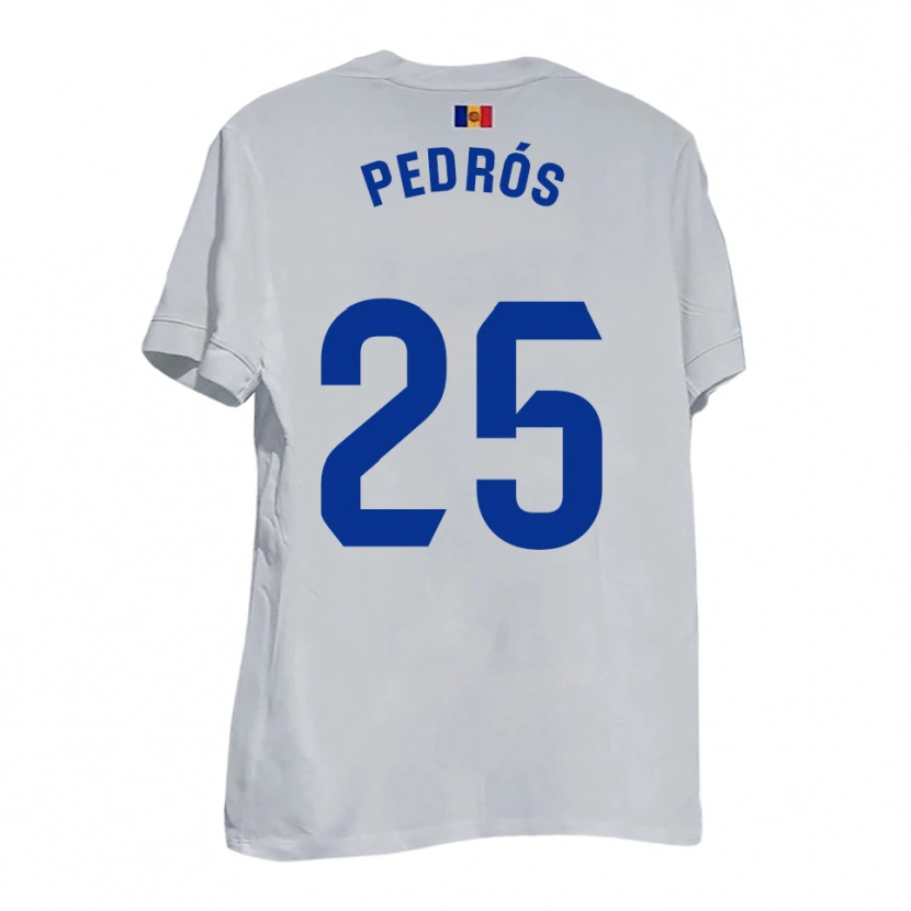 Danxen Pánské Isaac Pedrós #25 Bílá Modrá Žlutá Daleko Hráčské Dresy 2025/26 Dres