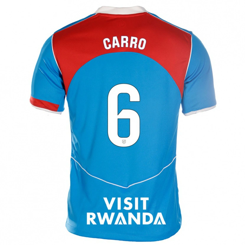 Danxen Pánské Mikel Carro #6 Modrá Bílá Třetí Hráčské Dresy 2025/26 Dres