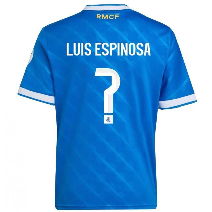 Danxen Pánské José Luis Espinosa #0 Modrá Bílá Třetí Hráčské Dresy 2025/26 Dres