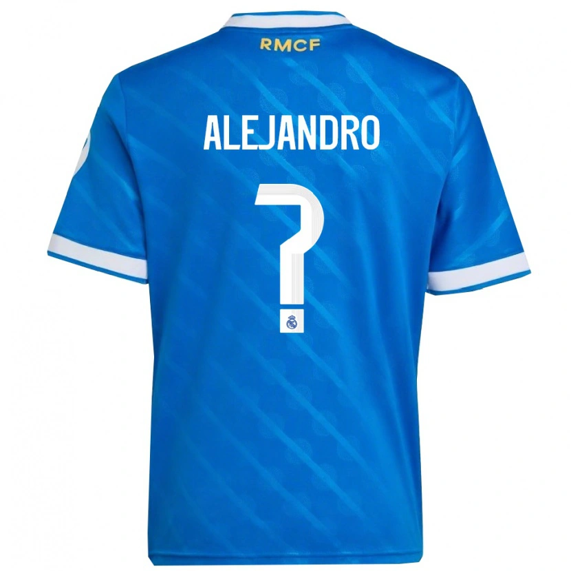Danxen Pánské Alejandro Hernández #0 Modrá Bílá Třetí Hráčské Dresy 2025/26 Dres
