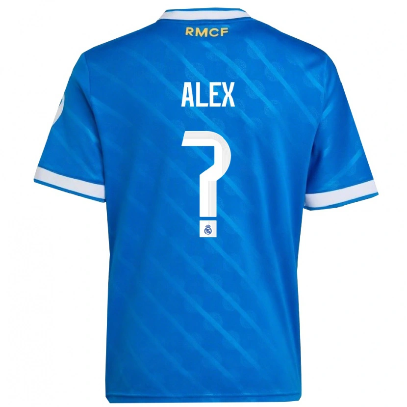 Danxen Pánské Alex Sanchez #0 Modrá Bílá Třetí Hráčské Dresy 2025/26 Dres