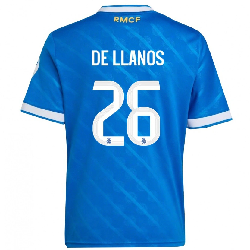 Danxen Pánské Hugo De Llanos #26 Modrá Bílá Třetí Hráčské Dresy 2025/26 Dres