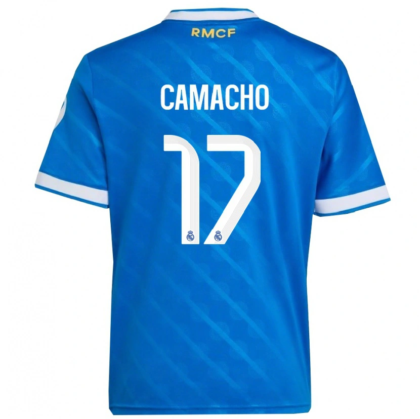 Danxen Pánské Carla Camacho #17 Modrá Bílá Třetí Hráčské Dresy 2025/26 Dres