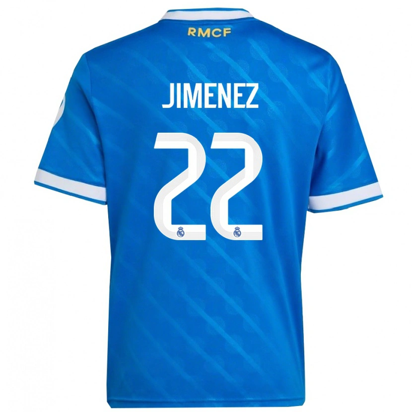 Danxen Pánské David Jiménez #22 Modrá Bílá Třetí Hráčské Dresy 2025/26 Dres