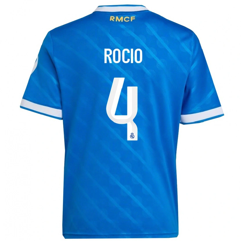 Danxen Pánské Rocio Galvez #4 Modrá Bílá Třetí Hráčské Dresy 2025/26 Dres