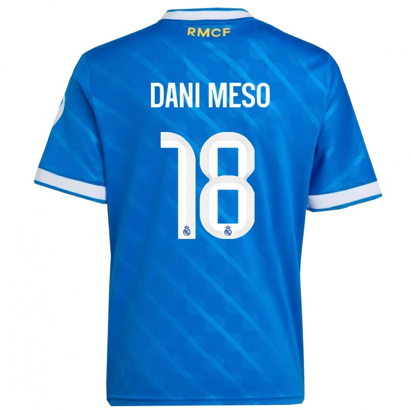 Danxen Pánské Dani Meso #18 Modrá Bílá Třetí Hráčské Dresy 2025/26 Dres