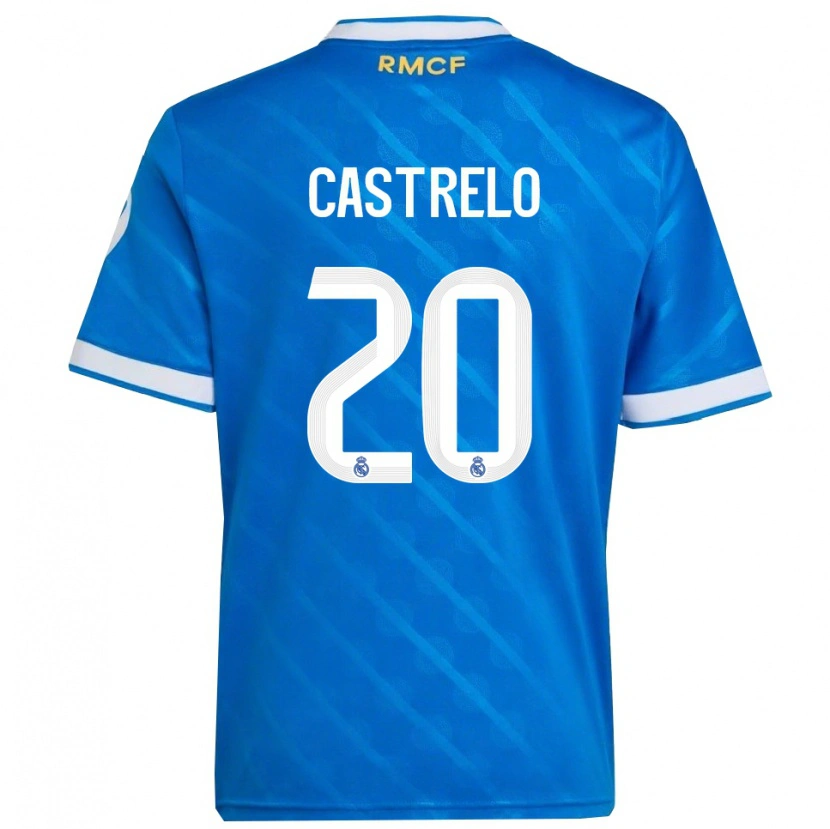 Danxen Pánské Gabri Castrelo #20 Modrá Bílá Třetí Hráčské Dresy 2025/26 Dres