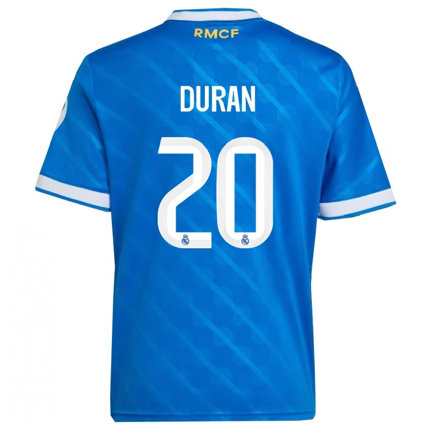 Danxen Pánské Pol Duran #20 Modrá Bílá Třetí Hráčské Dresy 2025/26 Dres