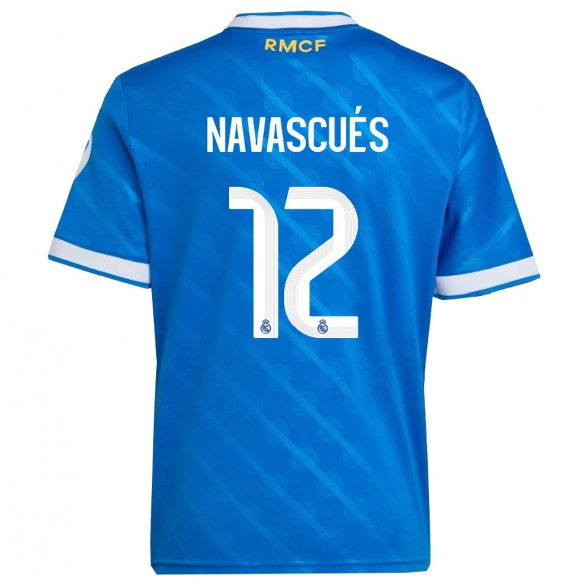 Danxen Pánské Liberto Navascués #12 Modrá Bílá Třetí Hráčské Dresy 2025/26 Dres