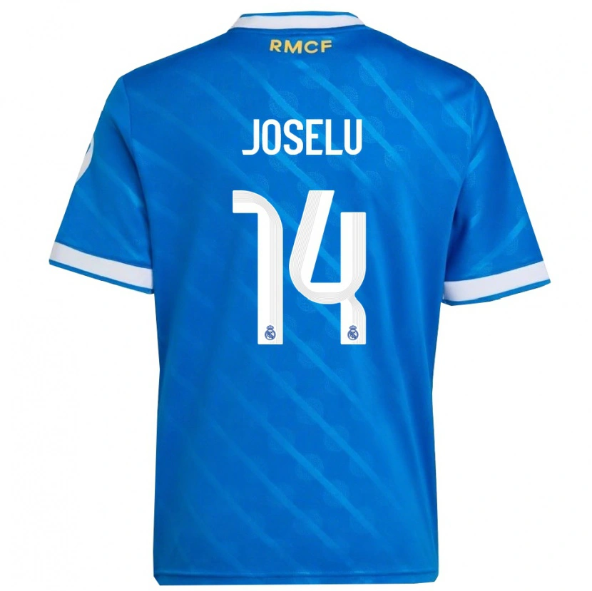 Danxen Pánské Joselu #14 Modrá Bílá Třetí Hráčské Dresy 2025/26 Dres