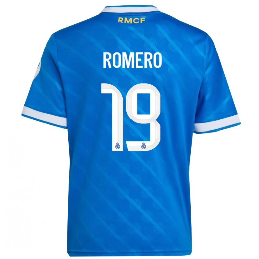 Danxen Pánské Alfonso Romero #19 Modrá Bílá Třetí Hráčské Dresy 2025/26 Dres