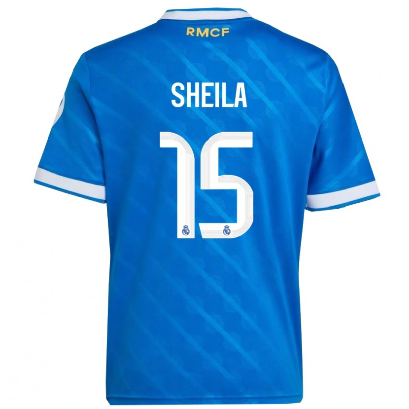 Danxen Pánské Sheila García #15 Modrá Bílá Třetí Hráčské Dresy 2025/26 Dres