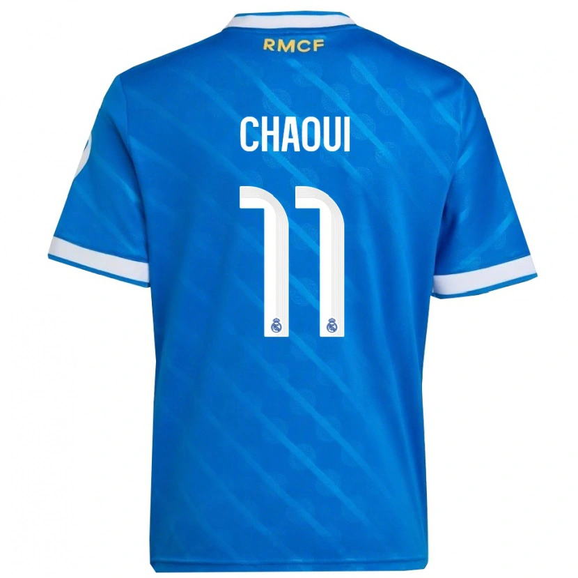 Danxen Pánské Omar Chaoui #11 Modrá Bílá Třetí Hráčské Dresy 2025/26 Dres