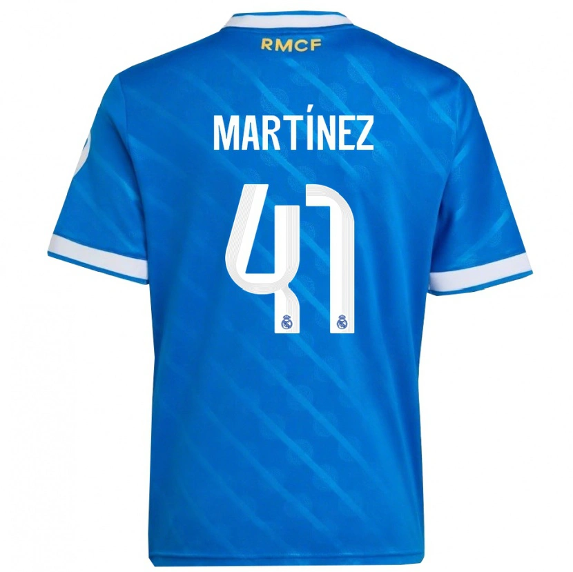 Danxen Pánské Joan Martínez #41 Modrá Bílá Třetí Hráčské Dresy 2025/26 Dres