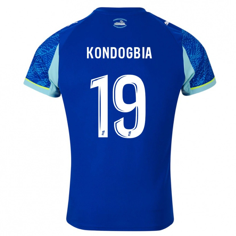 Danxen Pánské Geoffrey Kondogbia #19 Nebesky Modrá Bílá Třetí Hráčské Dresy 2025/26 Dres