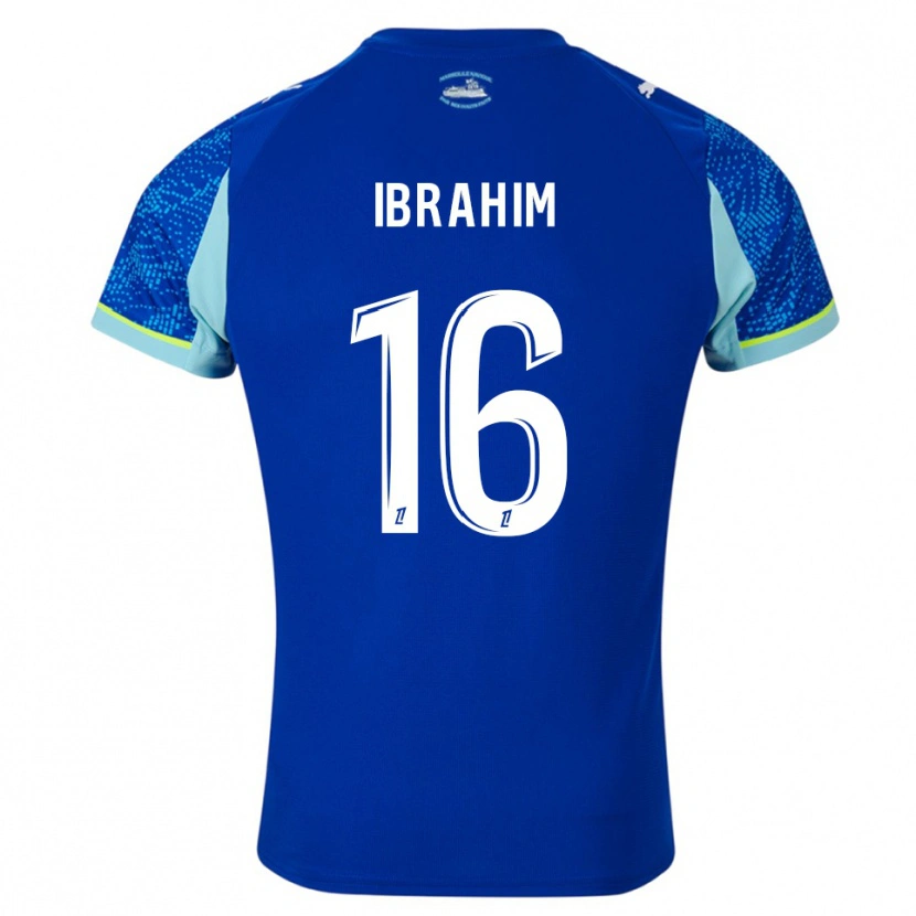 Danxen Pánské Ayman Ibrahim #16 Nebesky Modrá Bílá Třetí Hráčské Dresy 2025/26 Dres