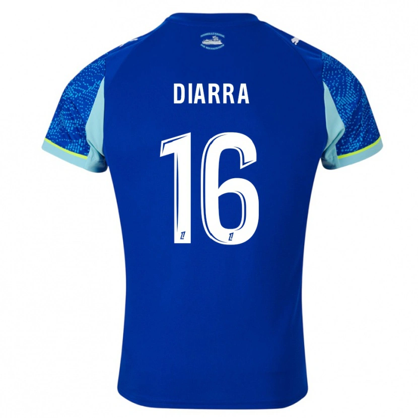 Danxen Pánské Cheick Diarra #16 Nebesky Modrá Bílá Třetí Hráčské Dresy 2025/26 Dres