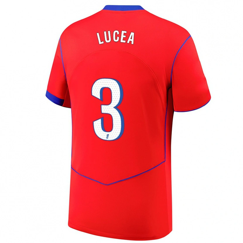 Danxen Pánské Dimitri Lucea #3 Červená Modrá Bílá Třetí Hráčské Dresy 2025/26 Dres