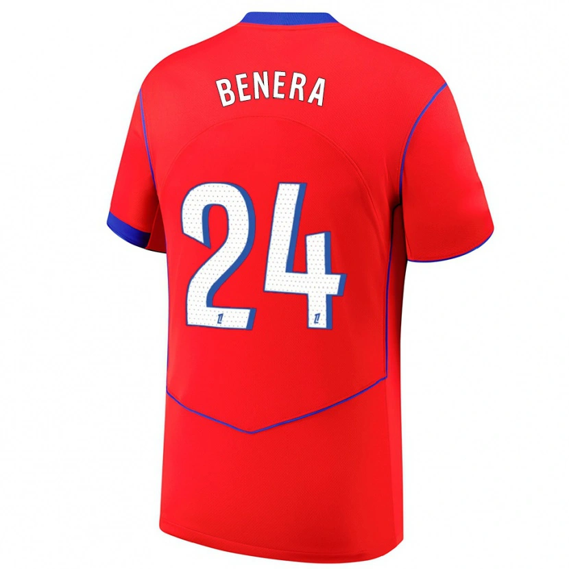 Danxen Pánské Baby Jordy Benera #24 Červená Modrá Bílá Třetí Hráčské Dresy 2025/26 Dres