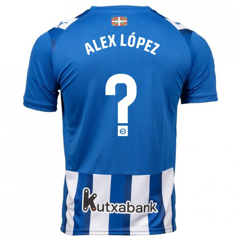Danxen Dámské Alex López #0 Modrá Bílá Domů Hráčské Dresy 2025/26 Dres