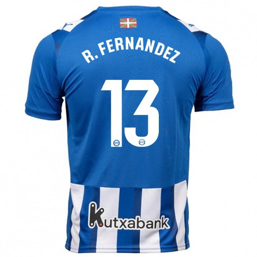 Danxen Dámské Raúl Fernández #13 Modrá Bílá Domů Hráčské Dresy 2025/26 Dres