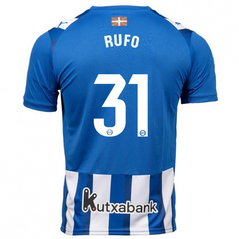 Danxen Dámské Dennis Rufo #31 Modrá Bílá Domů Hráčské Dresy 2025/26 Dres